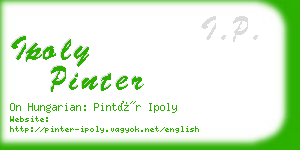 ipoly pinter business card